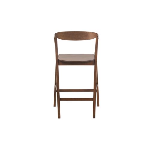 Tabourets De Bar Scandinaves En Bois Foncé (lot De 2) Bahia