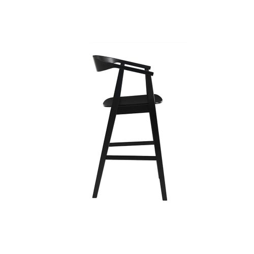 Tabourets De Bar Scandinaves En Bois Noir (lot De 2) Bahia