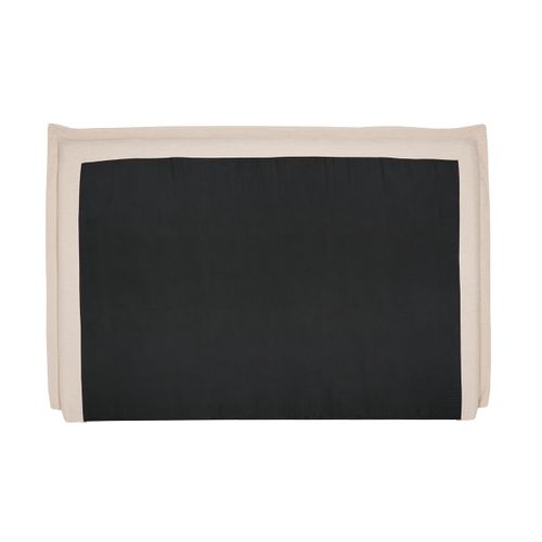 Tête De Lit En Tissu Effet Lin Beige L160 Cm Pia