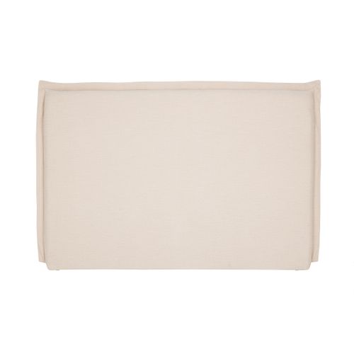 Tête De Lit En Tissu Effet Lin Beige L160 Cm Pia
