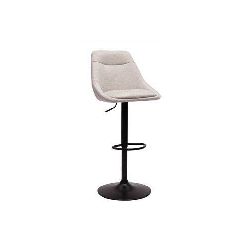 Tabourets De Bar Réglables Pivotants En Tissu Effet Velours Texturé Beige (lot De 2) Aless