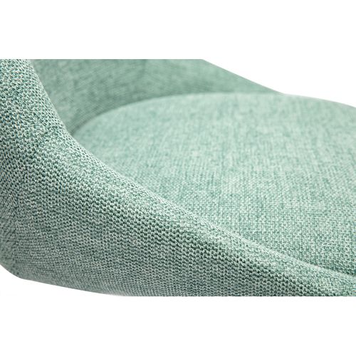 Tabourets De Bar Réglables Pivotants En Tissu Effet Velours Texturé Vert Céladon (lot De 2) Aless