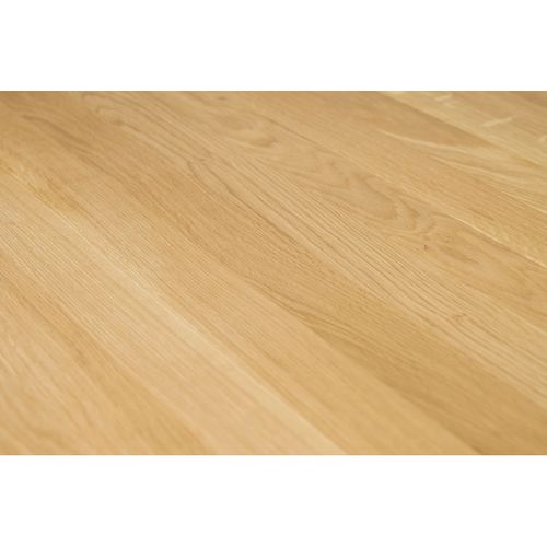 Table à Manger Ronde En Bois Clair Chêne Massif D90 Cm Oksana