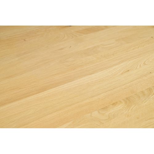 Table à Manger Ronde En Bois Clair Chêne Massif D120 Cm Oksana