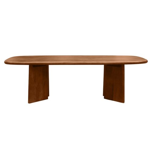 Table Basse Rectangulaire En Bois Manguier Massif Teinté L120 Cm Sota