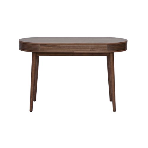 Bureau Avec Tiroir En Bois Foncé L120 Cm Judith