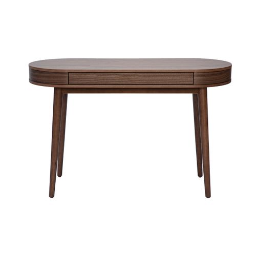 Bureau Avec Tiroir En Bois Foncé L120 Cm Judith