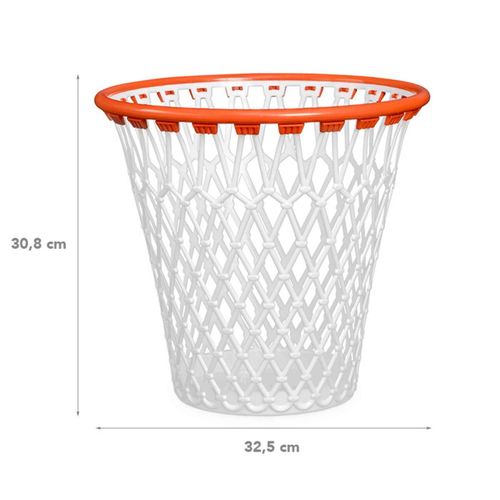 Corbeille à Papier "basketball" 32cm Blanc