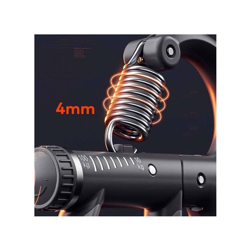 Pince De Musculation à Résistance Réglable De 10 à 100 Kgs Avec Compteur Bleu