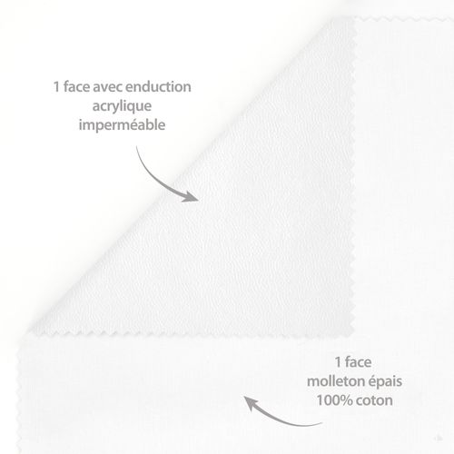 Protège Matelas Imperméable Antony 140x200 Cm Bonnet 23 Cm Coton