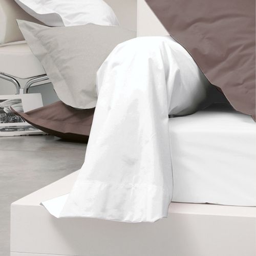 Taie De Traversin Uni 140x43 Cm Coton Alto Blanc
