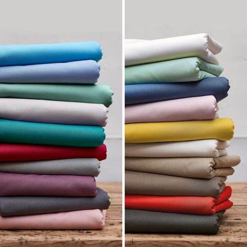 Housse D'édredon Uni 140x150 Cm Coton Alto Alu