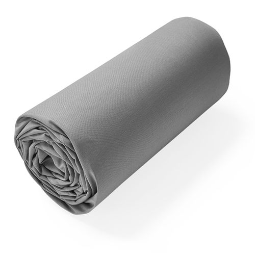 Drap Housse Uni 120x200 Cm Bonnet 30 Cm Coton Alto Alu