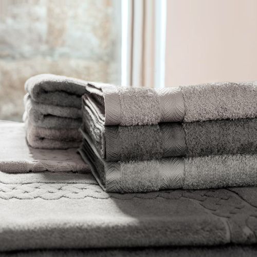 Drap De Bain 100x150 Cm Royal Cresent Gris Souris 650g/m2