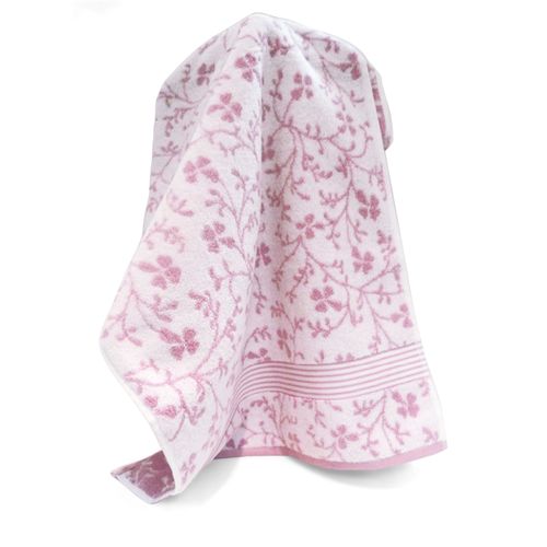 Serviette De Toilette 40x60 Cm Vintage Floral Rose 550g/m2