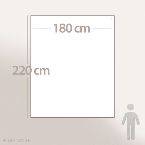 Couverture Polaire 180x220 Cm Isba Gris Acier 100% Polyester 320g/m2 Non-feu