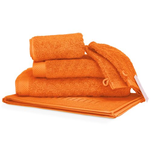 Parure De Bain 6 Pièces Pure Orange 550g/m2