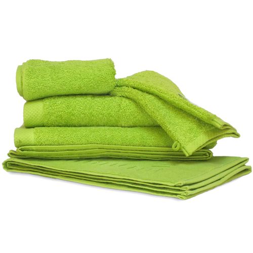 Parure De Bain 6 Pièces Pure Pistache 550g/m2