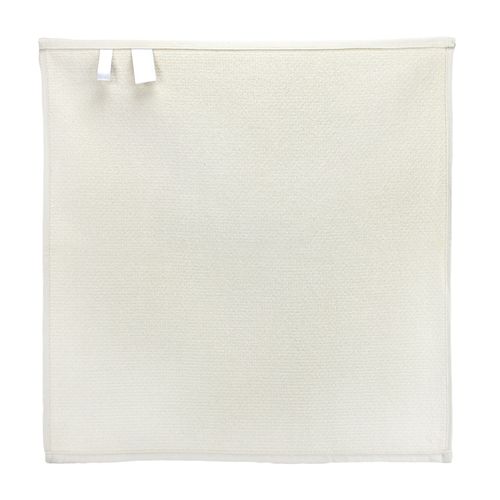 Lot De 2 Torchons De Cuisine 50x50 Cm Nid D'abeille Pure Kitchen Waffle Ivoire