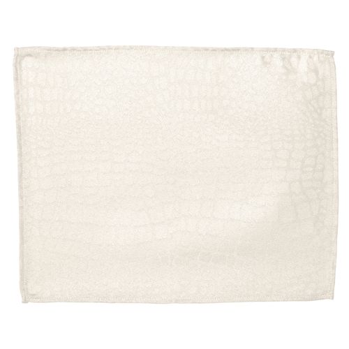 Lot De 2 Sets De Table 35x45 Cm Jacquard 100% Polyester Lounge Ecru