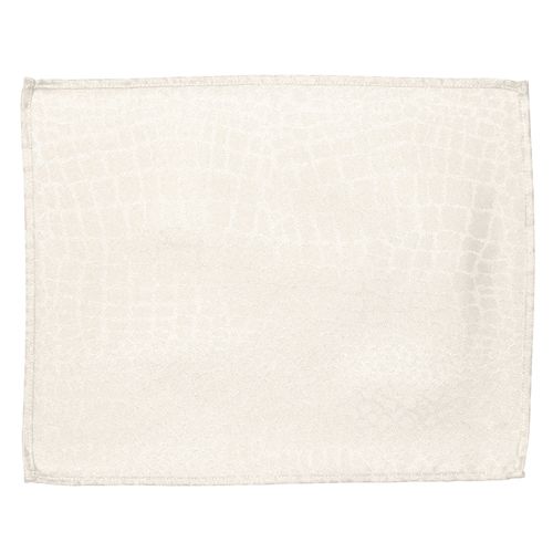 Lot De 2 Sets De Table 35x45 Cm Jacquard 100% Polyester Lounge Ecru