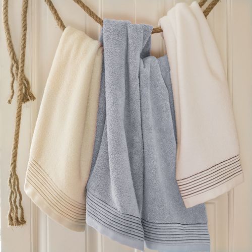 Parure De Bain 6 Pièces Juliet Gris Argent 520g/m2