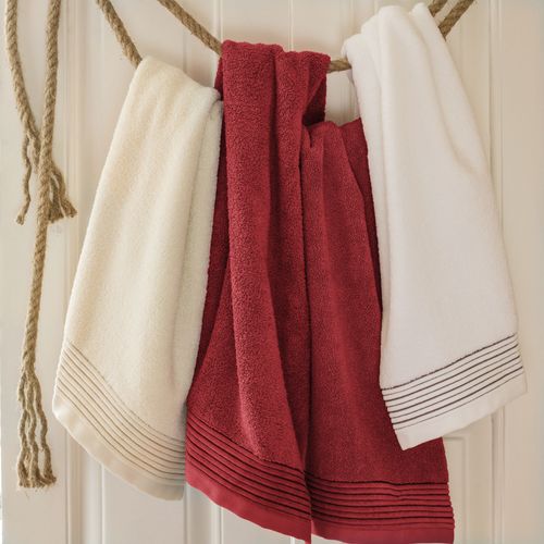 Drap De Douche 70x140 Cm Juliet Rouge Terracota 520g/m2