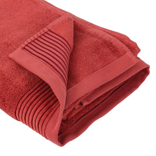 Drap De Douche 70x140 Cm Juliet Rouge Terracota 520g/m2