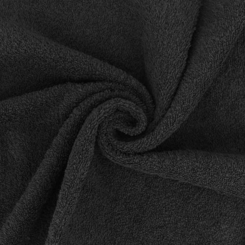 Lot De 6 Serviettes De Toilette 50x90 Cm Alpha Noir