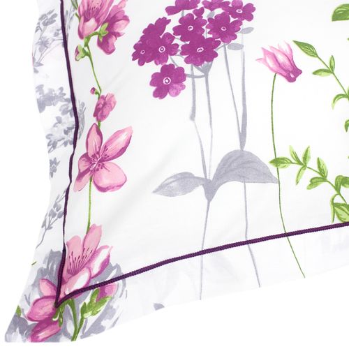 Parure De Lit 280x240 Cm 65x65 Cm Coton Pretty Blanc