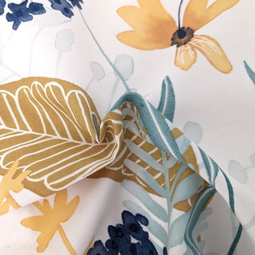 Housse De Couette 140x200 Cm Percale Pur Coton Petite Folie Bleu