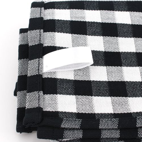 Lot De 2 Torchons De Cuisine Toile 50x70 Cm Squares Vichy Rouge