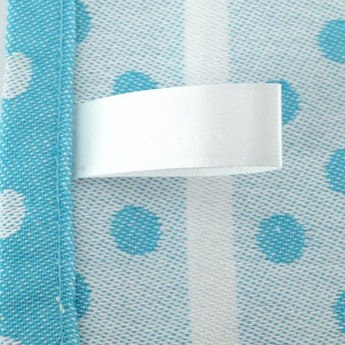 Lot De 2 Torchons De Cuisine Toile 50x70 Cm Dots Bleu