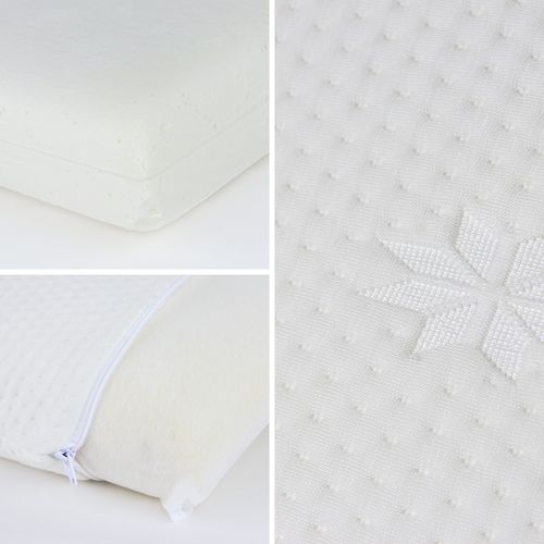 Oreiller 60x60 Cm Ascona Mousse à Mémoire De Forme Visco