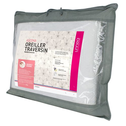 Oreiller 60x60 Cm Ascona Mousse à Mémoire De Forme Visco