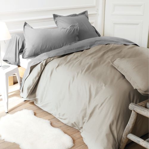 Drap Housse Uni 100x200 Cm Bonnet 40 Cm Coton Alto Marron Chamois