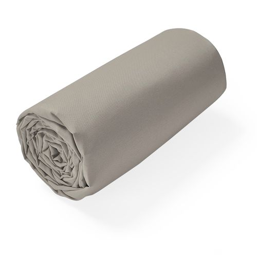 Drap Housse Uni 100x200 Cm Bonnet 40 Cm Coton Alto Marron Chamois