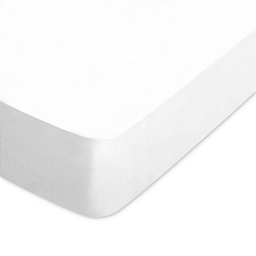 Drap Housse Uni 90x200 Cm Bonnet 50 Cm Coton Alto Blanc