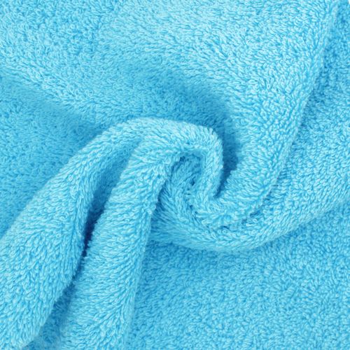 Lot De 2 Serviettes Invité 30x30 Cm Pure Bleu Océan 550g/m2