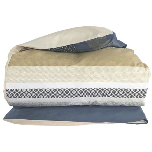 Housse De Couette 240x220 Cm Percale Coton Marlow Acier