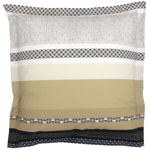 Parure De Lit 240x220 Cm 65x65 Cm Percale Coton Marlow Acier