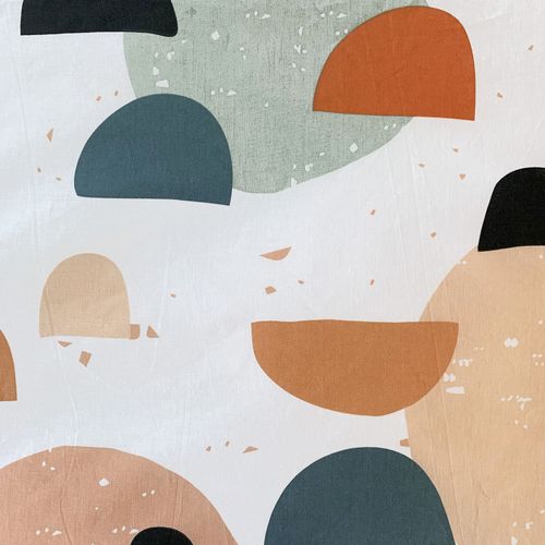 Parure De Lit 240x220 Cm Coton Pontino Multicolore 3 Pièces