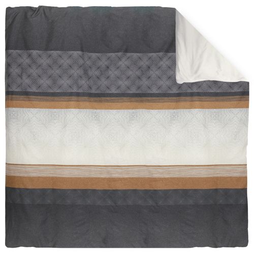 Housse De Couette 260x240 Cm Satin De Coton Tiago Noir
