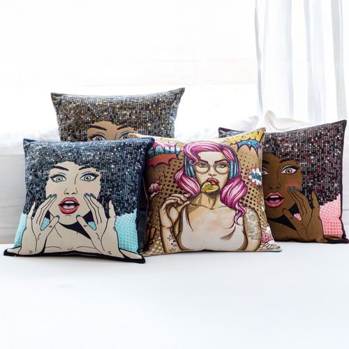 Housse De Coussin 45x45 Cm Rhiana Rose