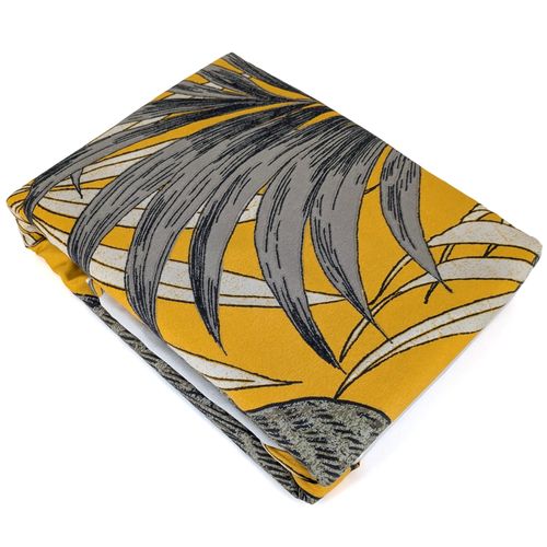 Parure De Lit 240x220 Cm Microfibre 50% Recyclée Aquilie Jaune 3 Pièces