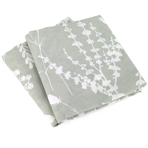 Parure De Lit 240x220 Cm Satin De Coton Susie Vert 3 Pièces