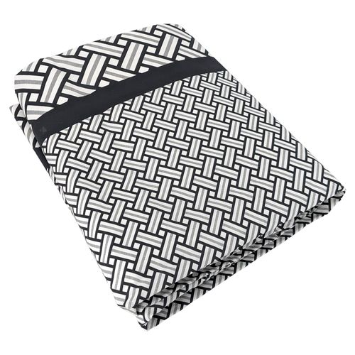 Housse De Couette 240x220 Cm Percale Coton Riviera Noir Réglisse