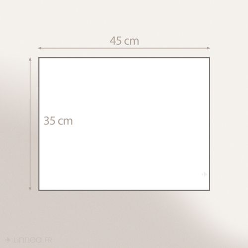 Lot De 2 Sets De Table 35x45 Cm Hélios Ecru Coton +