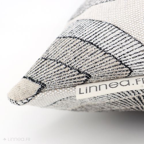 Housse De Coussin 45x45 Cm Mama Lin/noir