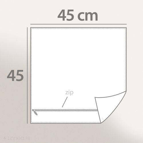 Housse De Coussin 45x45 Cm Mama Lin/noir